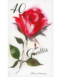 2-osainen vuosikortti 40v Minna Immonen ruotsinkielinen