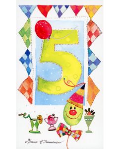 2-osainen vuosikortti 5v Minna Immonen