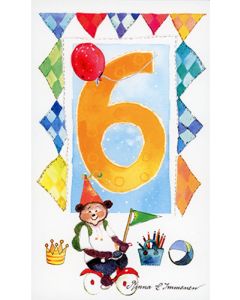 2-osainen vuosikortti 6v Minna Immonen