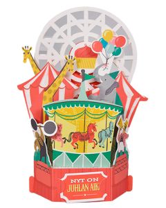 2-osainen pop-up-kortti