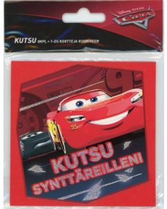 Kutsukortti Disney Cars