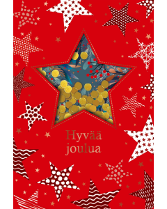 2-osainen joulukortti