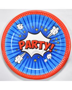 Lautanen 23cm Party 8kpl