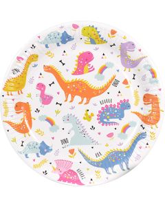 Kartonkilautanen 23cm dinosaurus 8kpl