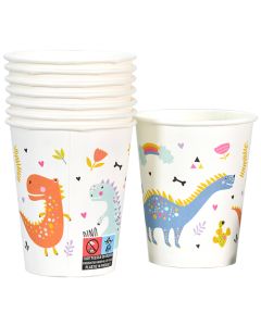 Kartonkimuki 25cl dinosaurus 8kpl