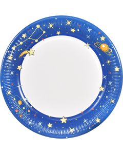 Kartonkilautanen 23cm avaruus 8kpl