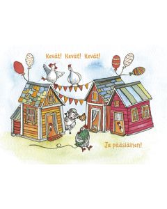 Pääsiäiskortti Minna Lehväslaiho