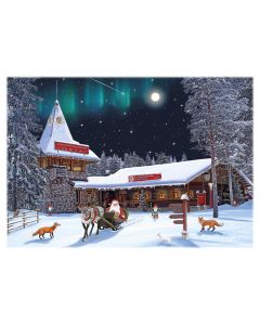 Joulukortti Ileart Joulupukin Pääposti