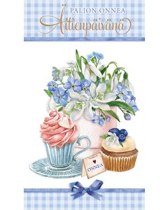 2-osainen äitienpäiväkortti