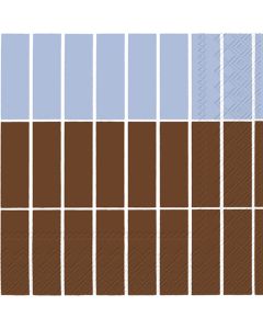 Servetti 33cm Tiiliskivi Raita blue red