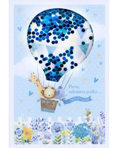 2-os vauvakortti poika paljetti