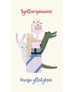 2-osainen lasten onnittelukortti Iisa Nuorttila