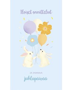 2-osainen lasten onnittelukortti Iisa Nuorttila