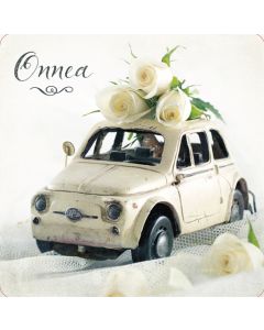 2-osainen häät neliökortti Anna-Mari West