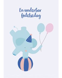 Postikortti lasten onnittelu Iisa Nuorttila ruotsinkielinen