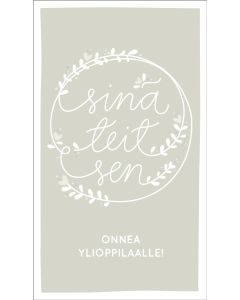 2-osainen kortti Ylioppilas NinniMoi