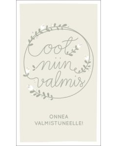 2-osainen kortti Valmistuminen NinniMoi