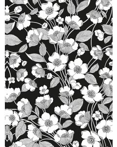 Vihko A5 Kukat mustavalkoinen