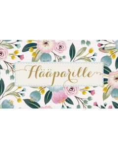 2-osainen hääkortti setelitasku