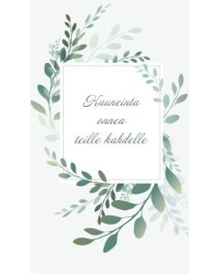 2-osainen hääkortti