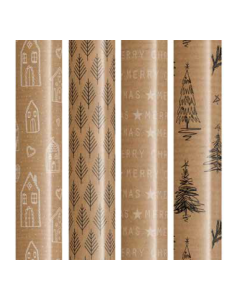 Joulupaperi kraft 70x200cm