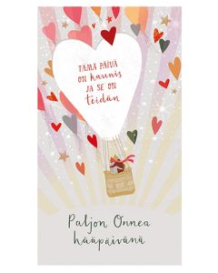 2-osainen hääkortti Louise Tiler