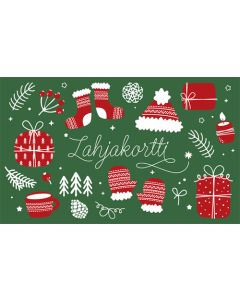 Lahjakorttipakkaus joulu