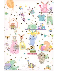 2-osainen kortti Turnowsky vauva