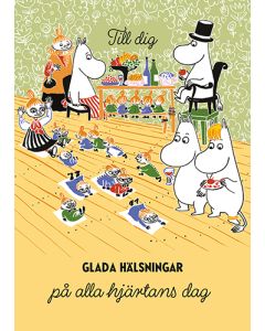 Ystävänpäiväkortti Muumi ruotsinkielinen