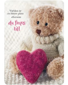 Ystävänpäiväkortti ruotsinkielinen Anna-Mari West