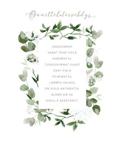 2-osainen kortti Elisa Parto