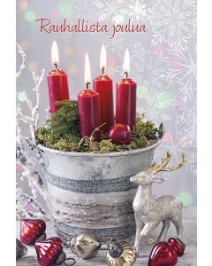 2-osainen joulukortti