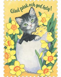 Pääsiäiskortti ruotsinkielinen Raija Riihimäki