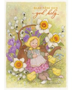 Pääsiäiskortti ruotsinkielinen Aila Utriainen