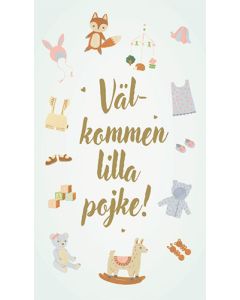 2-osainen vauvakortti ruotsinkielinen