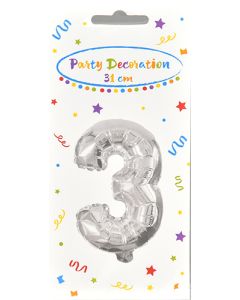 Folioilmapallo numero 3, 1 kpl