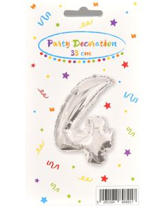 Folioilmapallo numero 4, 1 kpl