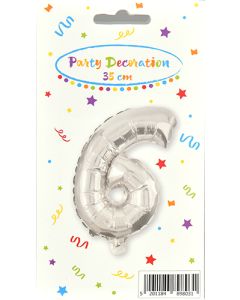 Folioilmapallo numero 6, 1 kpl