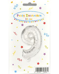 Folioilmapallo numero 9, 1 kpl