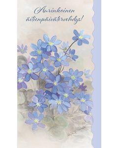 2-osainen äitienpäiväkortti Syöpäsäätiö Roosa nauha