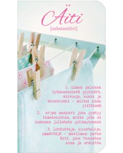 2-osainen äitienpäiväkortti Anna-Mari West