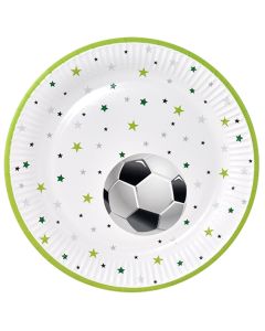 Kartonkilautanen 23cm jalkapallo tähtien kanssa 8kpl