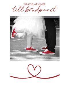 2-osainen hääkortti ruotsinkielinen