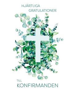 2-osainen rippikortti ruotsinkielinen