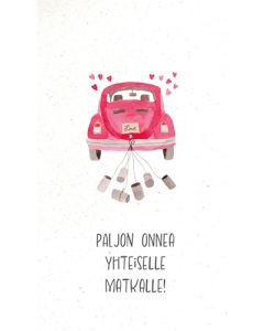 2-osainen hääkortti