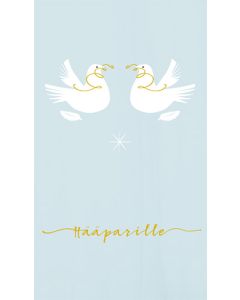 2-osainen hääkortti