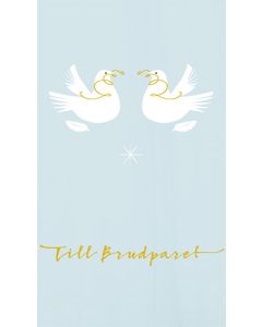 2-osainen hääkortti ruotsinkielinen