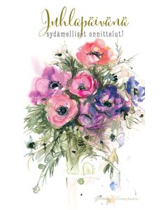 2-osainen kortti Minna Immonen