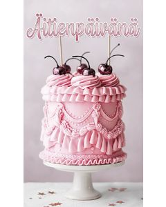 2-osainen äitienpäiväkortti