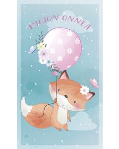 2-osainen lasten onnittelukortti